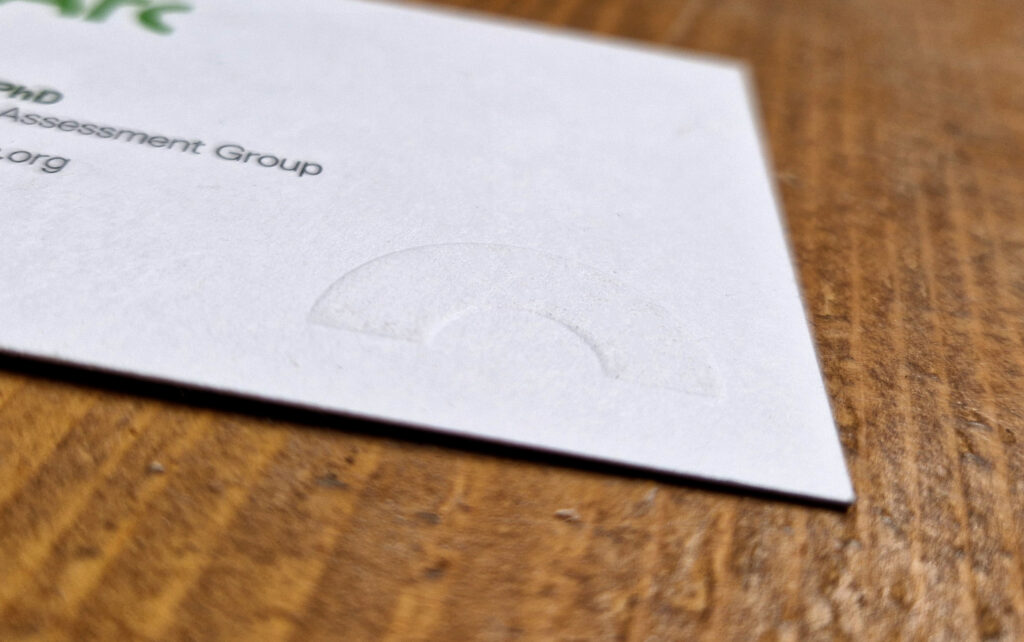 lifearc-embossed-business-card-printing-front