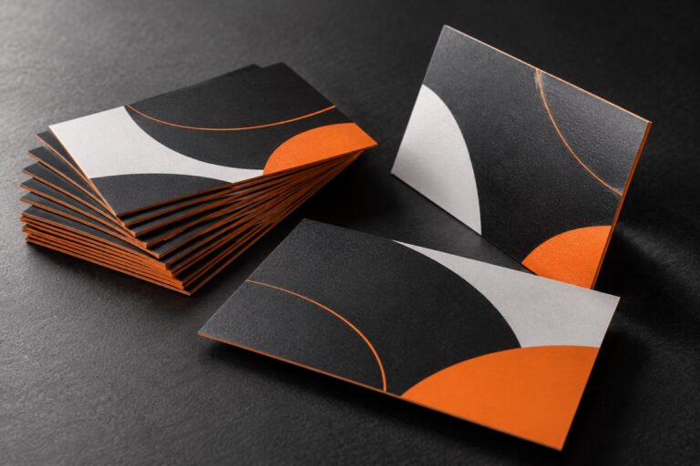 Professional printed business cards